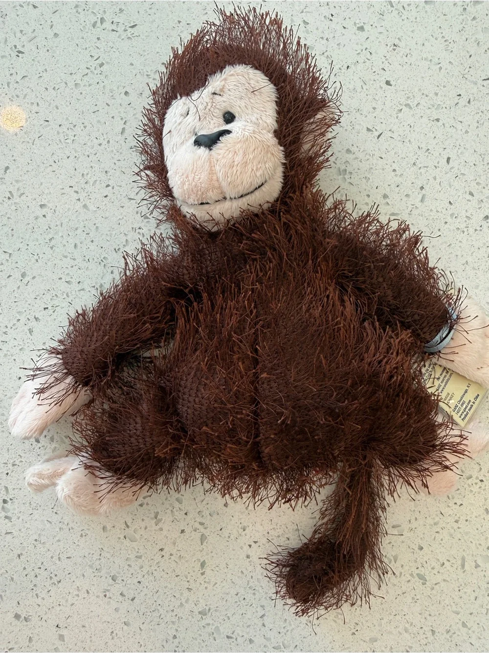 Webkinz Plush Monkey Toy - Brown